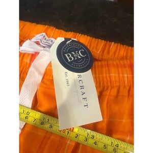 Boxercraft Harley Flannel Pants Mens Large Orange Field Day Plaid BM6624 NWT